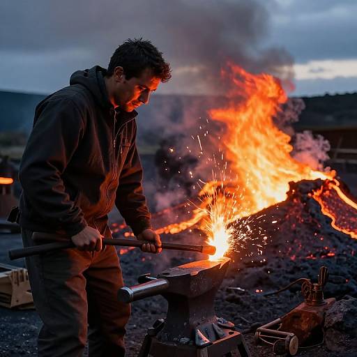 Volcanic Blacksmith Forging Thoughts