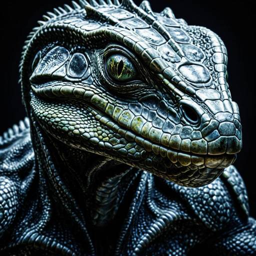 Hyperrealistic Alien Reptilian Hybrid