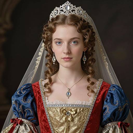 Classical Portrait of Elegant Noblewoman