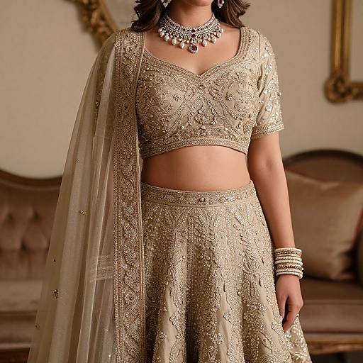 Elegant Woman in Wedding Dress