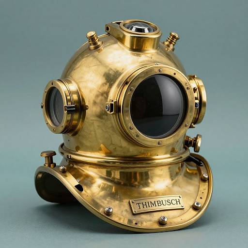 Vintage Brass Diving Helmet