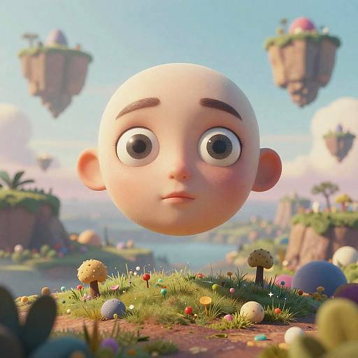 Surreal Cross-Eyed Fantasy Landscape