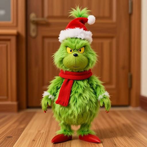 Festive Grinch Doll Display