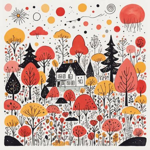 Playful Hand-Drawn Whimsical Illustration