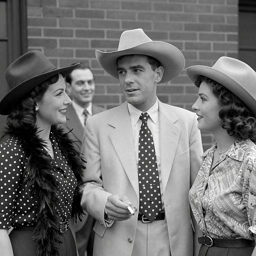 1940s Black and White Vintage Portrait