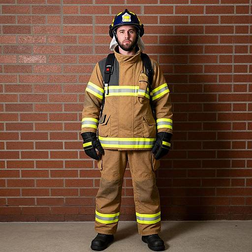 Male Fireman Costume Full Body