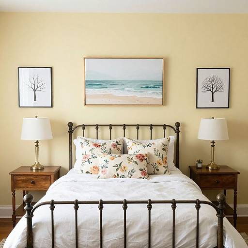 Cozy Vintage Bedroom with Floral Decor