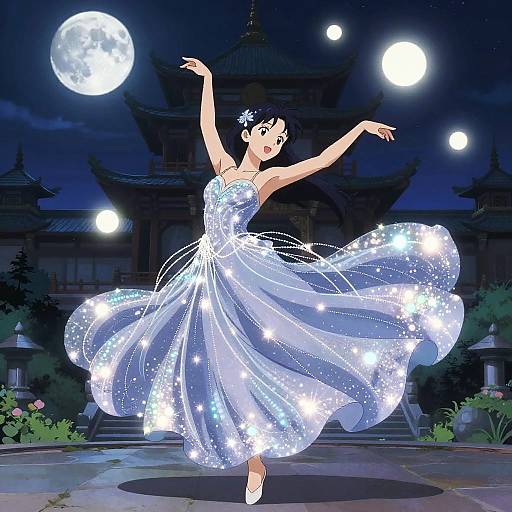 Celestial Maiden's Luminous Dance