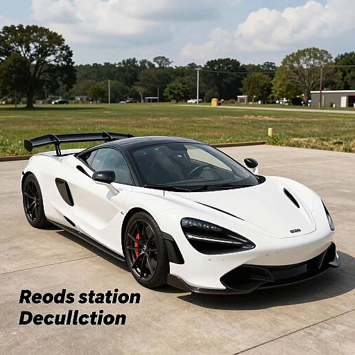 Sleek Sports Car with Wing Attachments