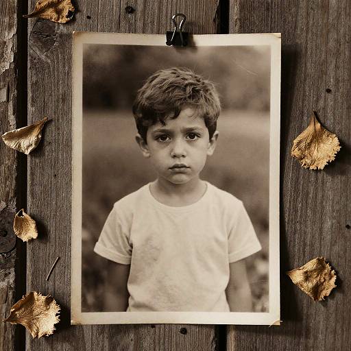 Nostalgic Sepia Mourning Scene