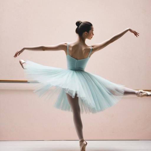 Elegant Ballerina in Pastel Blue Tutu