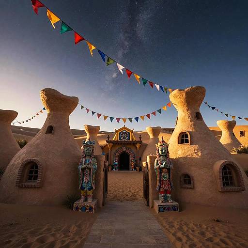 Whimsical Fantasy Desert Village