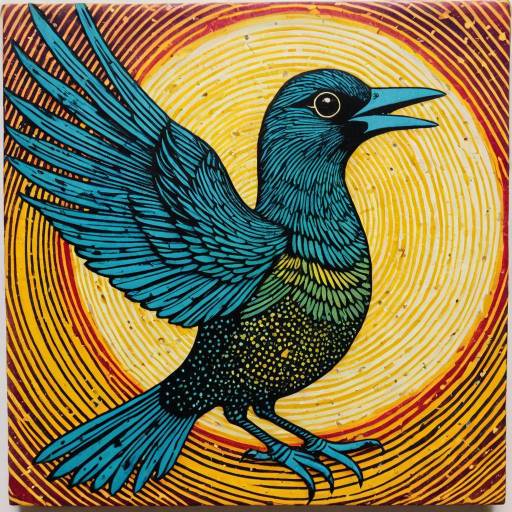 Celestial Bird in Abstract Wonderland Celestial Bird in Abstract Wonderland