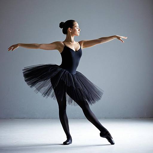 Elegant Ballerina in Dance Attire
