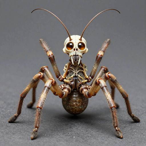 Silicate Armored Skeletal Arachnid With Tendrils