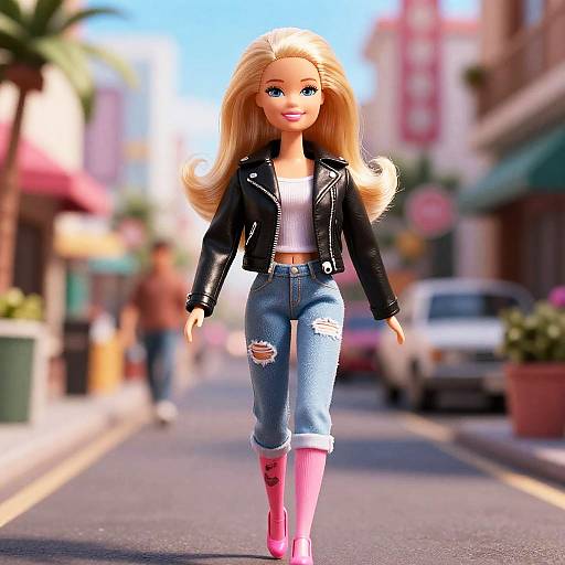Ultra-Realistic Barbie City Walk