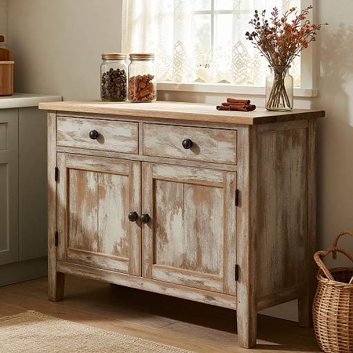 Rustic Farmhouse Sideboard Scene