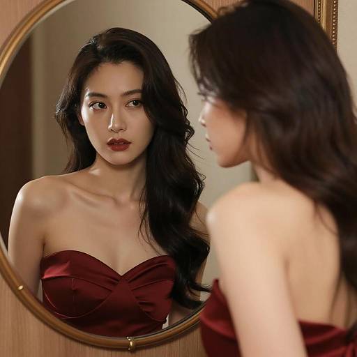 Reflective Elegance: A Portrait of Introspection