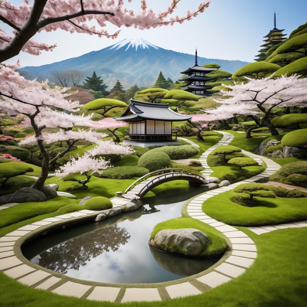 Serene Japanese Tea Garden Photography