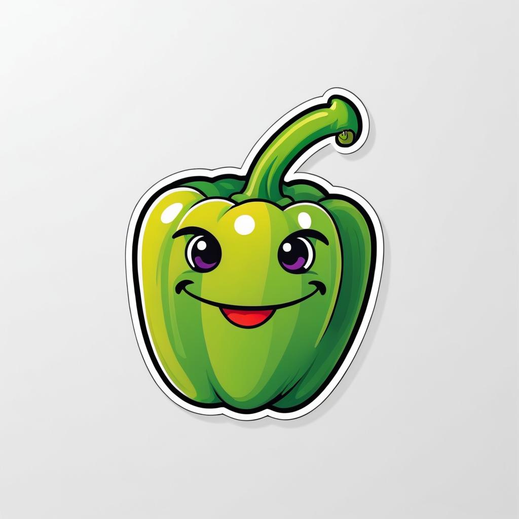 Cartoon Pepper Character Logo Design