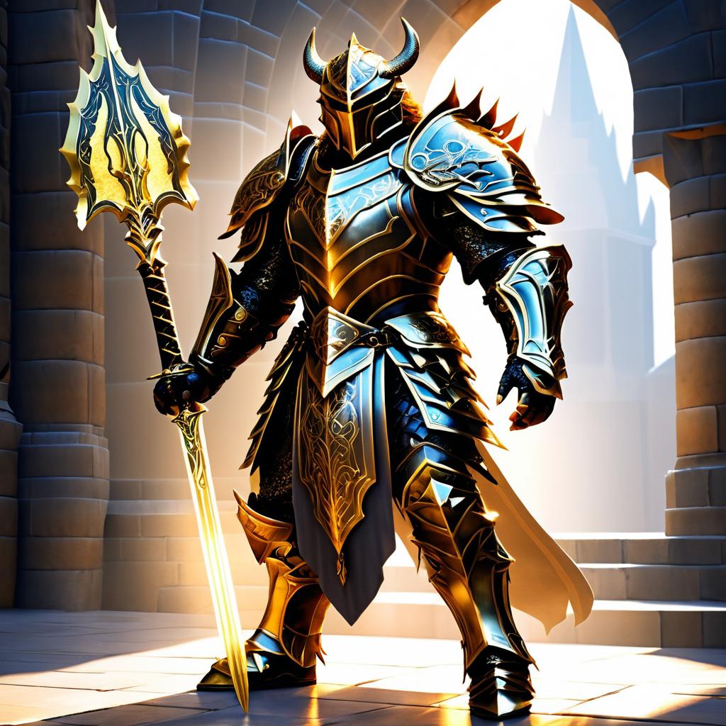 Epic Dragonborn Paladin Concept Art