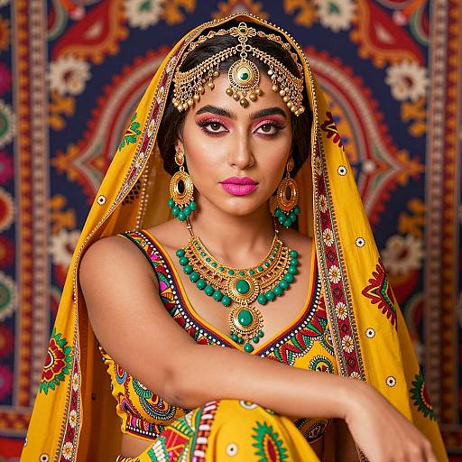 Vibrant Portrait of a Young Woman