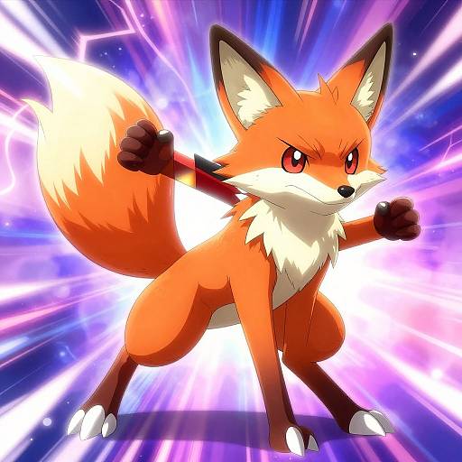 Vibrant Fox-Style Pokémon Characters