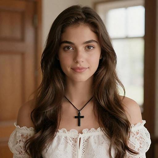 Portrait of a Young Woman in Lace