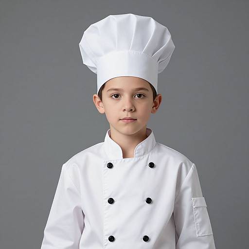 Realistic Male Chef Costume Portrait