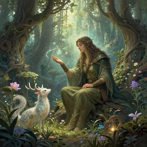 Druid Communing with Nature Spirits