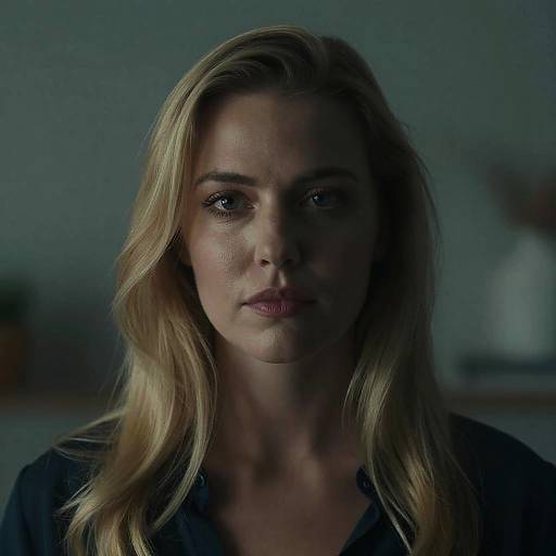 Cinematic Portrait of Blonde Woman