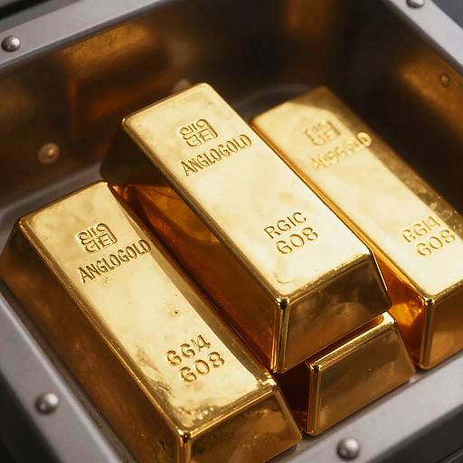 Photorealistic Gold Bars in Vault