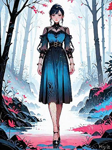 Chic Dark Fantasy in Enchanted Forest