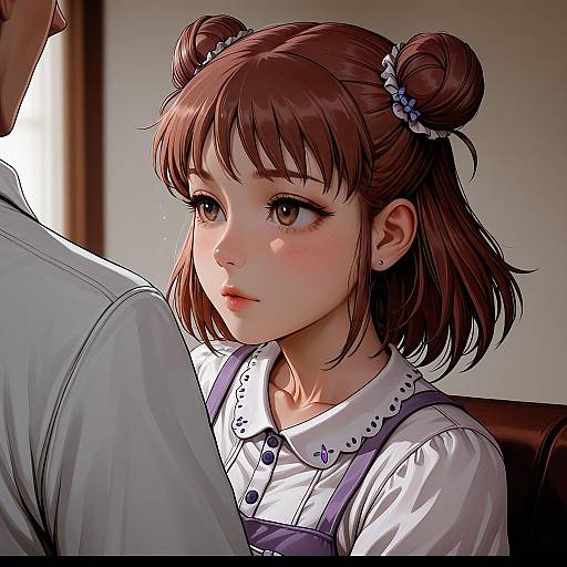 Illustration of Munakata atsumi, idolmaster in the style of Cherry-gig