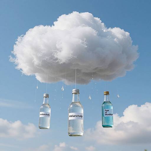 Sentient Clouds Selling Emotional Raindrops
