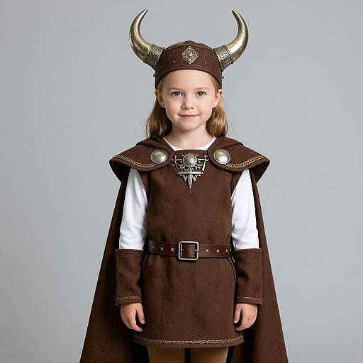 Victorious Viking Toddler Girl Costume