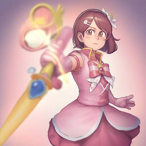 Illustration of Hanadera nodoka, healin' good precure in the style of Chanta (ayatakaoisii)