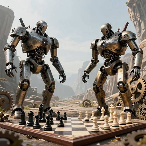 Mechanical Titans' Timeless Chess Match