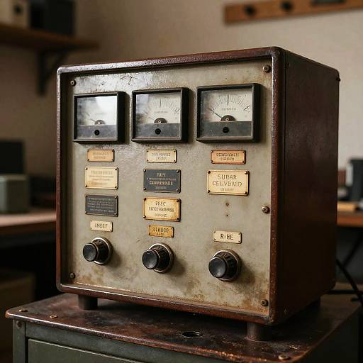 Mid-Century Vintage Elektro Schrank