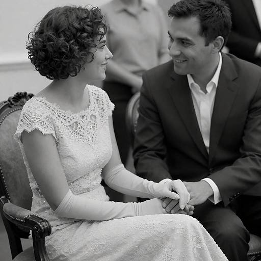 Elegant Black and White Couple Portrait