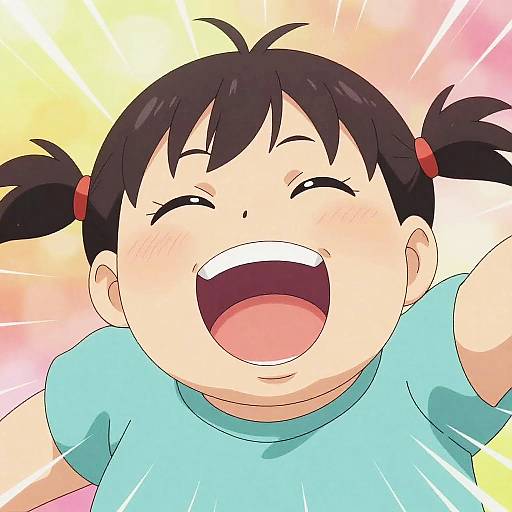 Exaggerated Anime Style Portrait