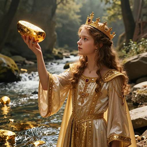 King Midas's Daughter Transforms Objects