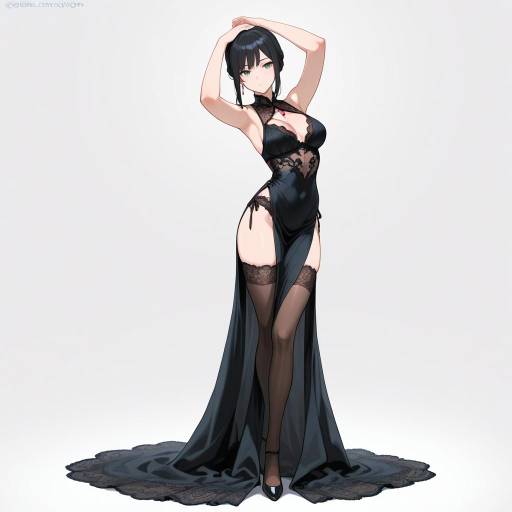 Elegant Chic Woman in Lingerie Elegant Chic Woman in Lingerie