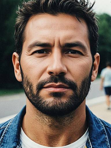 Photorealistic Summer Casual Male Headshot