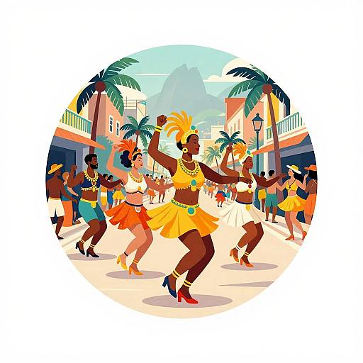 Samba Dancers at Rio Carnival