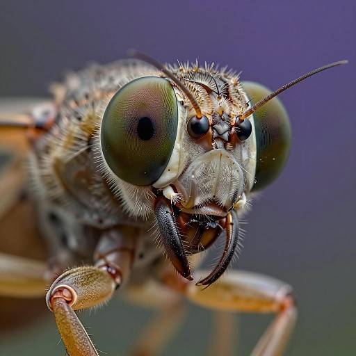 Stunning Ultra-Macro Cricket Face Study