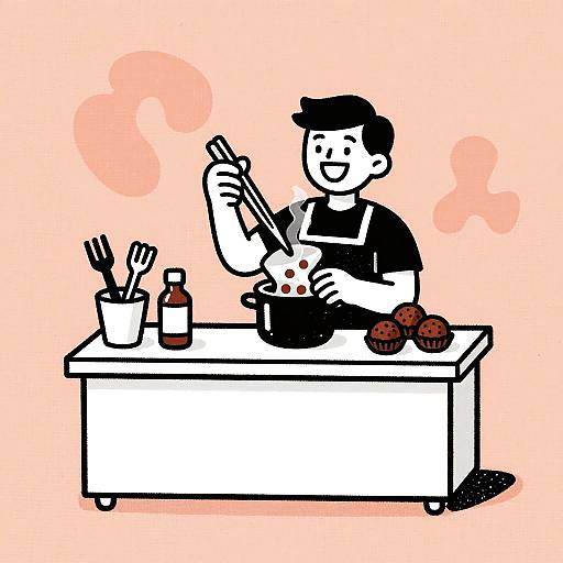 Whimsical Chocolatier Linen Print