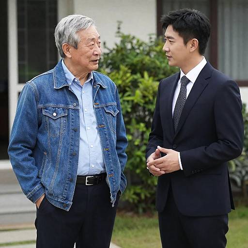 Outdoor Portrait of Two Men