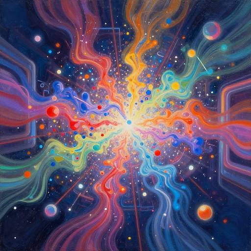 Dynamic Flow of Colorful Data Particles