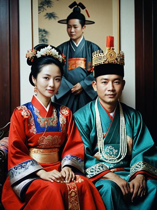 Photorealistic Luo Traditional Wedding Portrait
